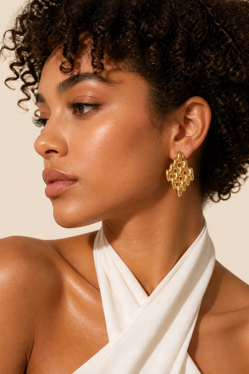 Woven Triangle Earrings